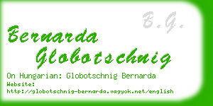 bernarda globotschnig business card